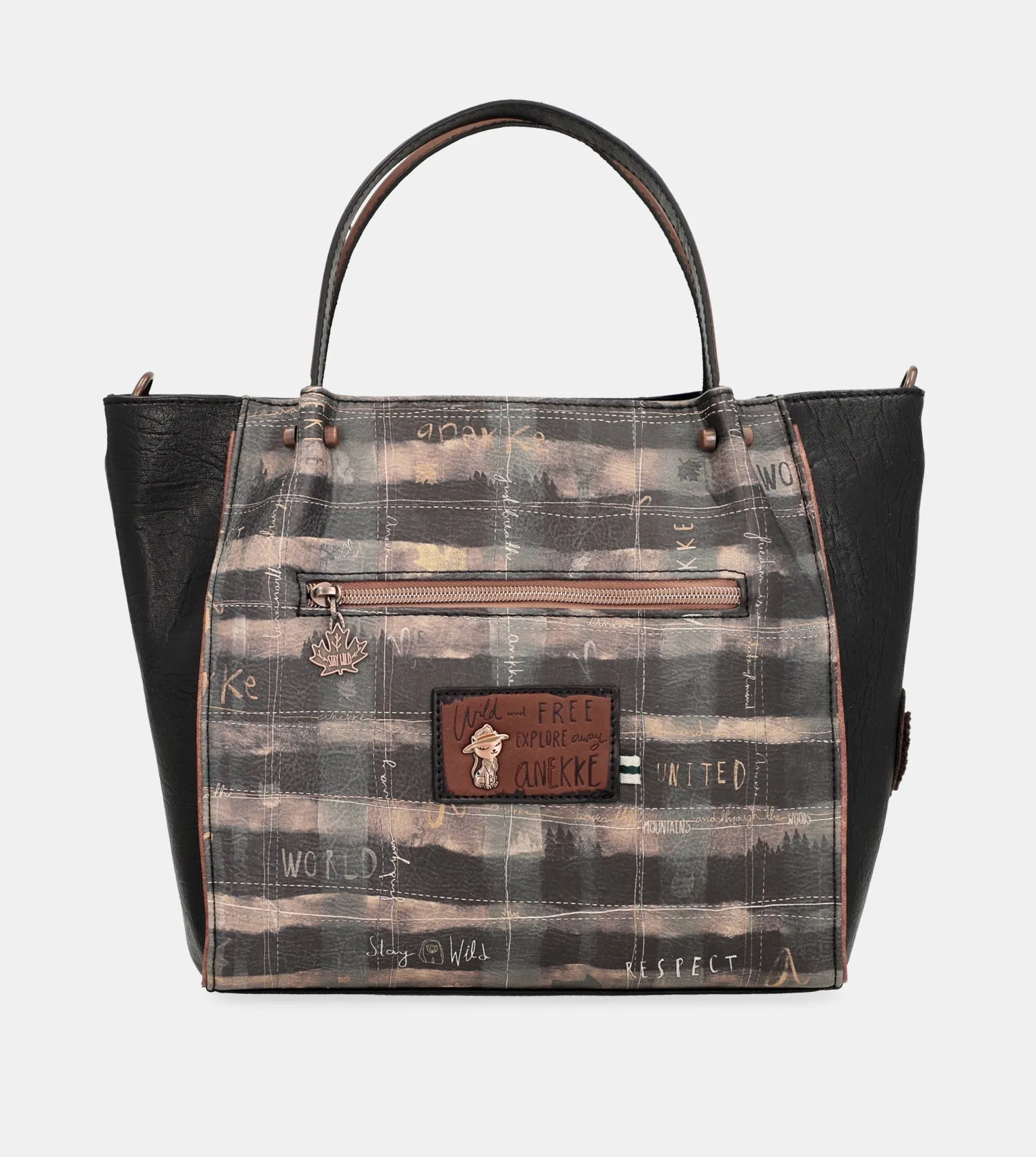 Wild tote bag with shoulder strap