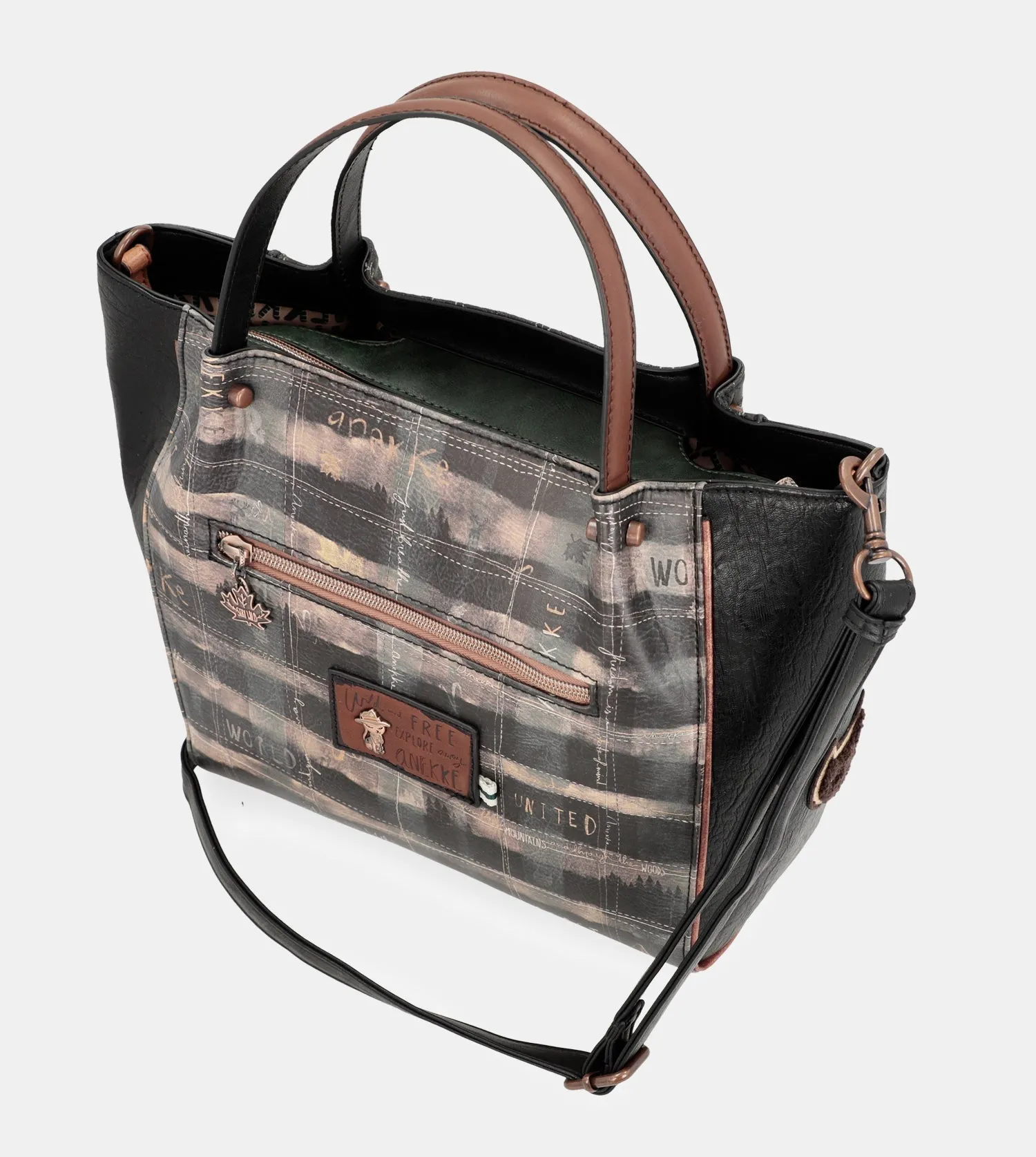 Wild tote bag with shoulder strap