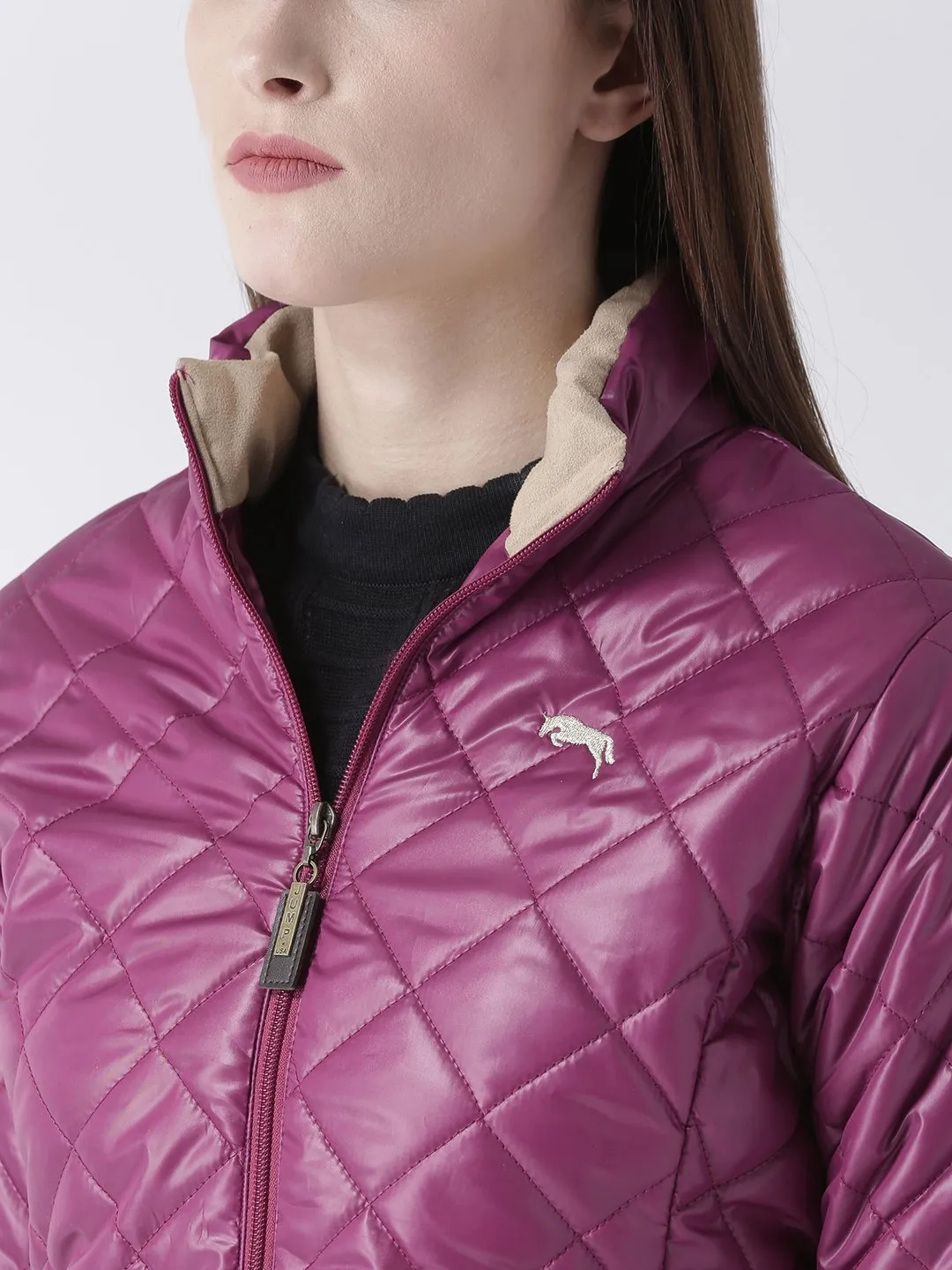 Women Full Sleeves Puffer Jacket