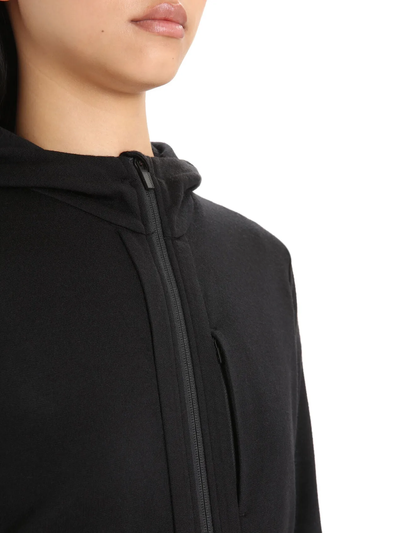 Womens Quantum III LS Zip Hoodie