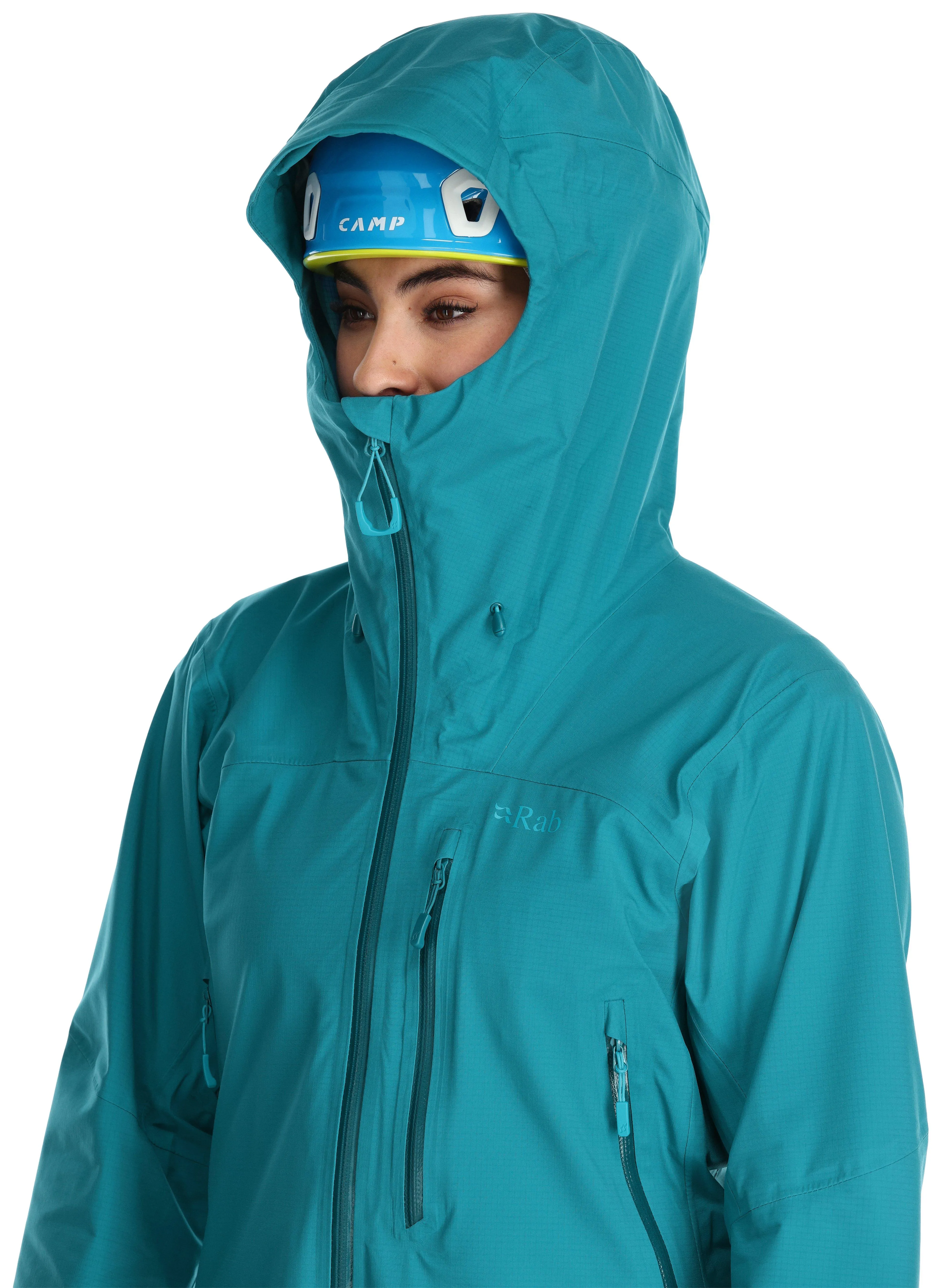 Women's Rab Firewall Jacket Black | Waterproof Jackets | George Fisher UK