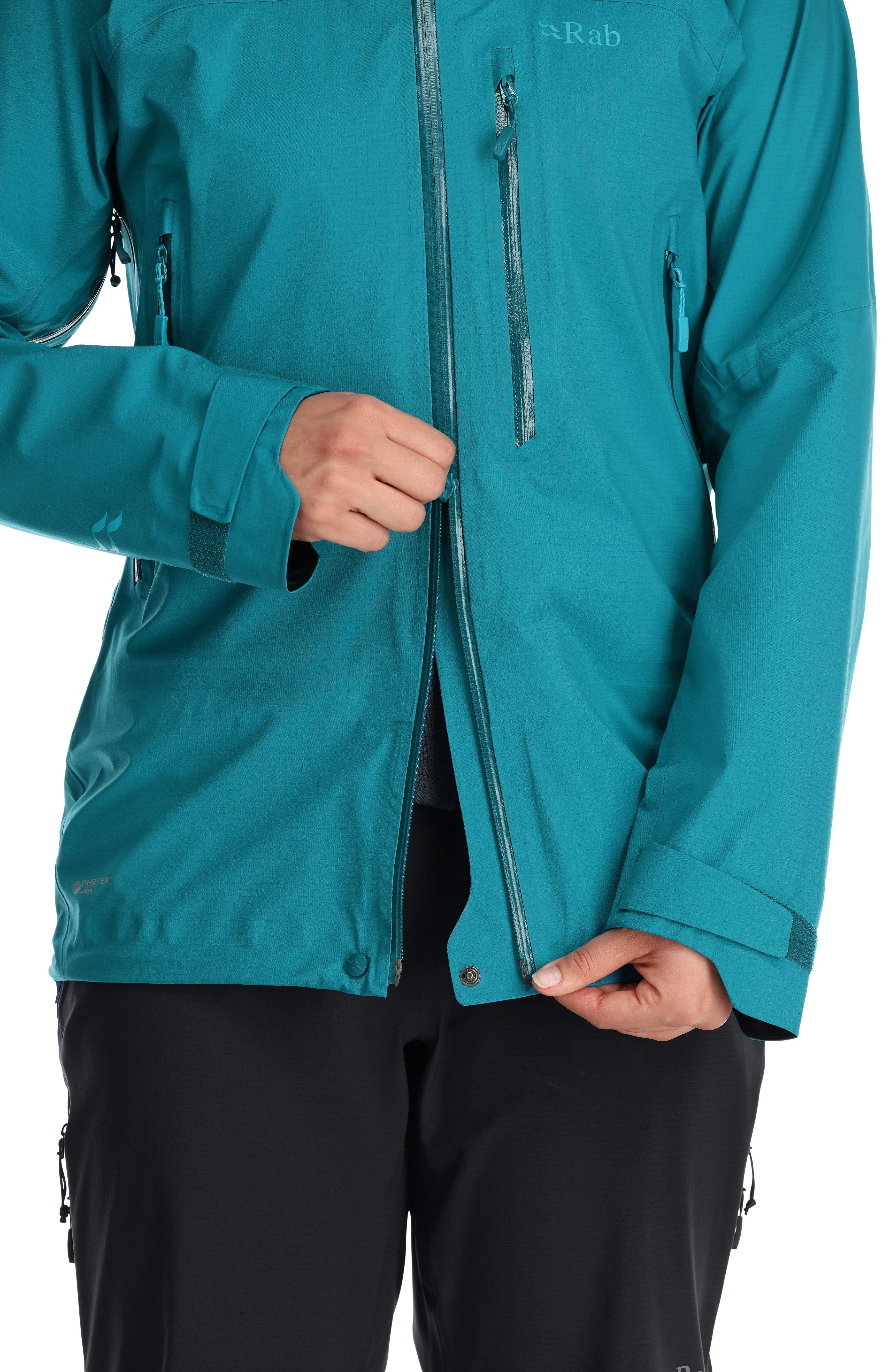 Women's Rab Firewall Jacket Black | Waterproof Jackets | George Fisher UK