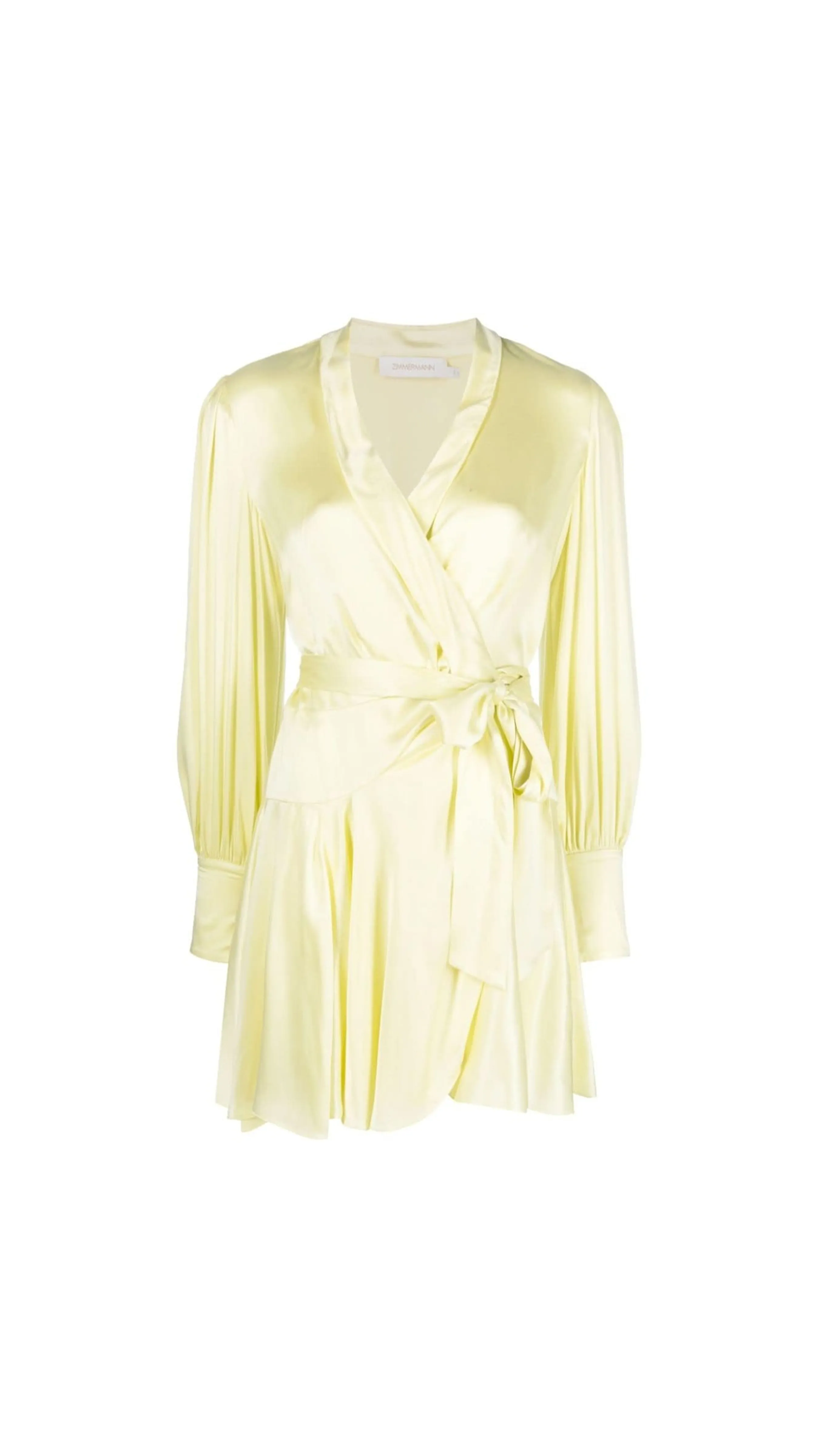 Wrap Minidress - Lemon