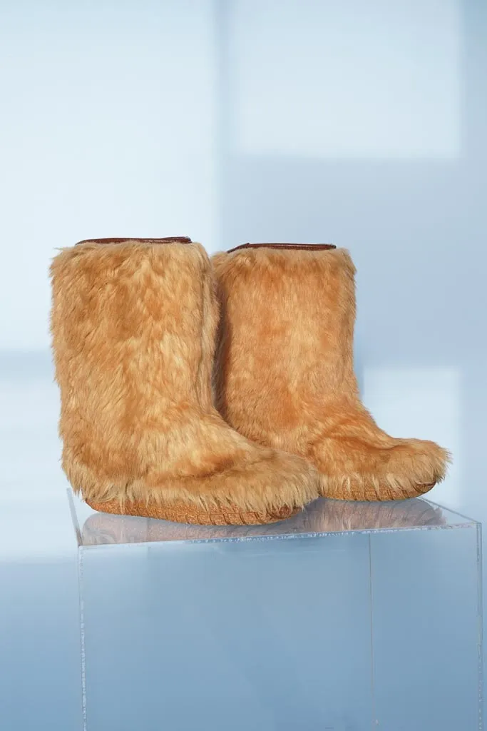 Yeti vintage boots Winterproofs en faux fur roux pour femme taille 11