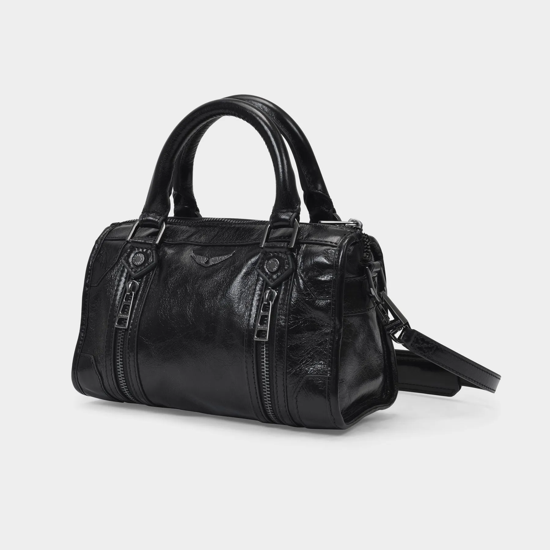 Zadig & Voltaire  Xs Sunny Tote Bag - Zadig & Voltaire -  Black - Patent Leather