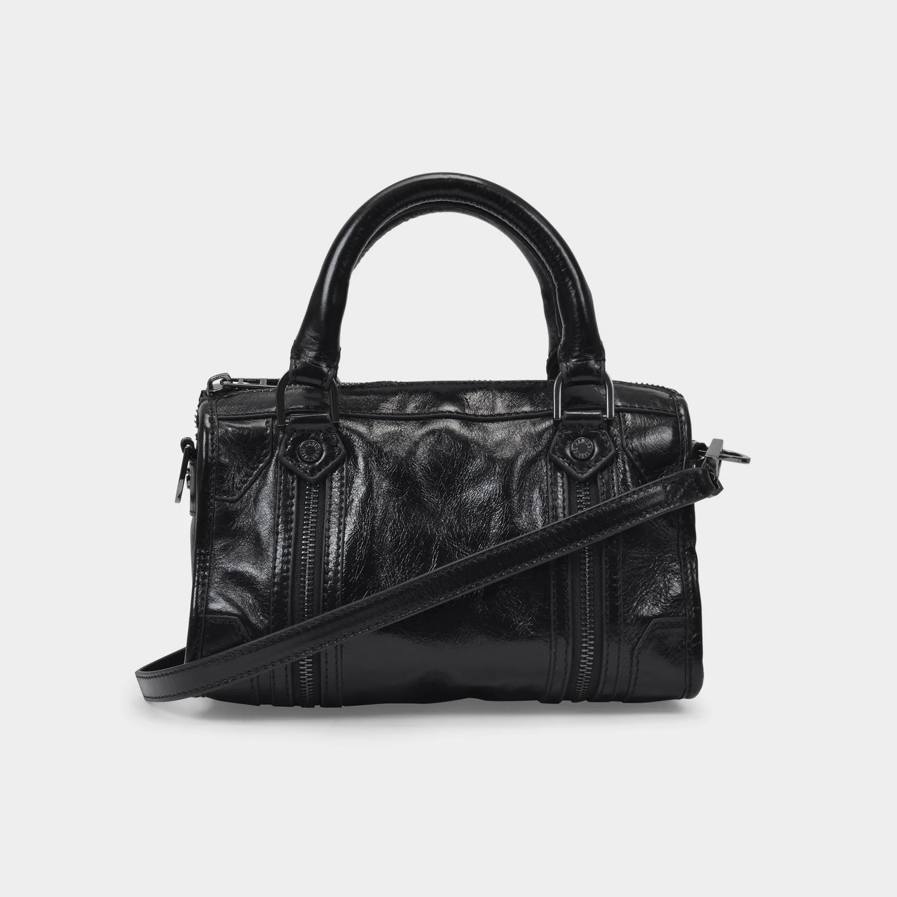 Zadig & Voltaire  Xs Sunny Tote Bag - Zadig & Voltaire -  Black - Patent Leather